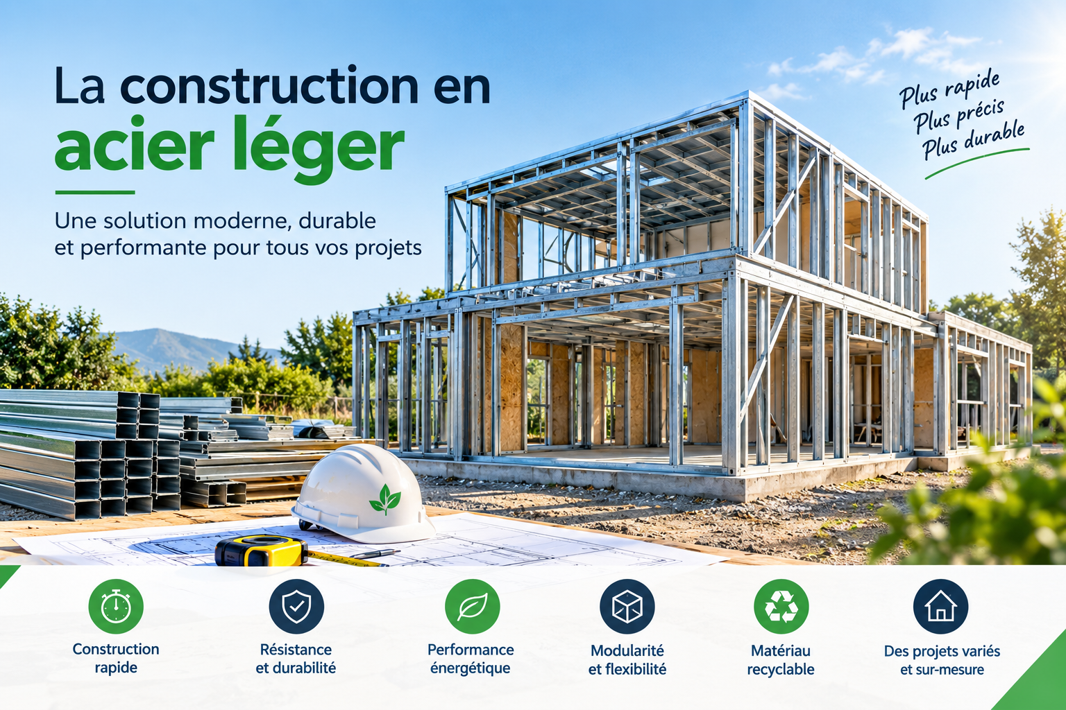 Les nouveautés de la construction en acier léger